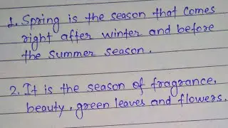 5 Lines on Spring Season || Spring Season || #shorts #ytshorts