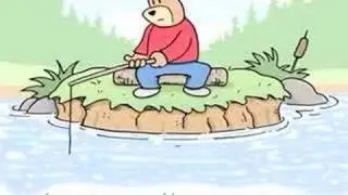 Bear fishing cartoon Benny and Boone