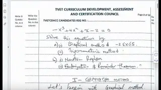 solving a cubic function by graphical_trigonometrical_Newton Raphson and remainder theorem methods