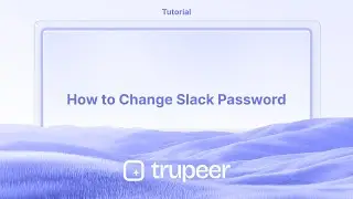 How to Change Slack Password