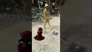 The golden statue - man in India. #goldenuniqueboy Golden man India street Performer. #shorts #viral
