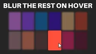 Blur the Rest of the Elements on Hover