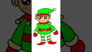 Рисуем зимнего эльфа ❄️🧝 | Уютный праздничный короткометражный фильм