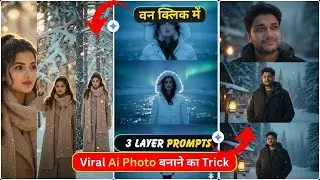 Instagram Trending Snow Ai 3 Layer Photo Editing in Google Gemini | Instagram Trending Edits