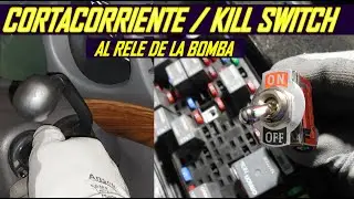 Como Instalar un Cortacorriente al Rele de la Bomba de gasolina (kill switch)