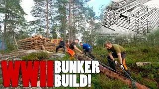 German WW2 Log Bunker Build (11) &ndash; That's what I'm talking about - Lets get it done!