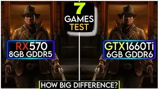 RX 570 vs GTX 1660 Ti | 7 Games Test | How Much Difference ?