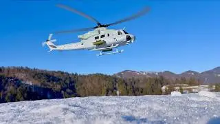 1:35 UH-1Y VENOM 🫡 | GOOSKY E2 | Winter Flight ❄️
