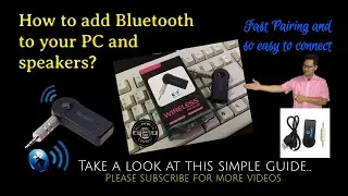 BLUETOOTH WIRELESS ll PC and Speaker Easy Pairing/Setup