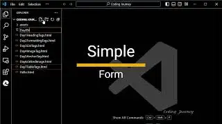 Creating an Simple HTML Form || Using Single Input Field || #coding #webdevelopment #htmlform #html