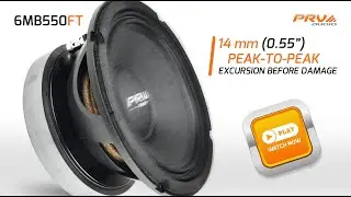 PRV FORTE Series 6.5&rdquo; Mid Bass Loudspeaker: 6MB550FT &ndash; Designed for Low Frequencies at High Power