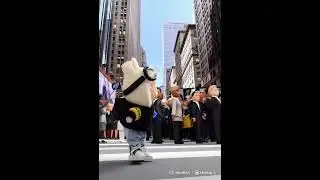 Labubu Dolls Walking at Wall Street. #labubu #labubuviral