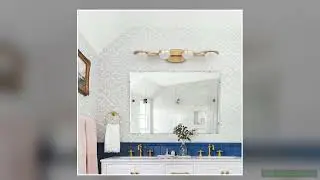 Modern Minimalist Gold Bathroom Vanity Light 4 Bulb Frosted Glass Shades Wall Mounted Decorative