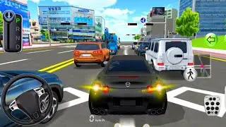 New Black Nissan GTR Car Wait For Green Signal🚦| 3d Driving Class | Android Game || #cargame #usa 
