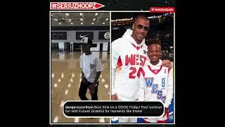 RUSSELL WILSON AND FUTURE&rsquo;S SON ZAHIR BALL OUT AT BROOKLYN NETS&rsquo; TRAINING FACILITY!!!