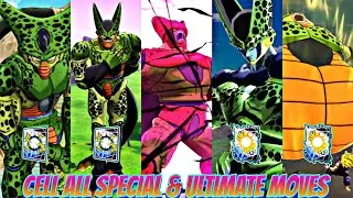CELL ALL SPECIAL AND ULTIMATE MOVES 🔥 IN DRAGON BALL LEGENDS