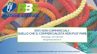 ENTI NON COMMERCIALI: QUELLO CHE IL COMMERCIALISTA NON PU&Ograve; FARE