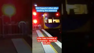 Train cancelled / evacuated at Loftus after Fatal Incident at Sutherland earlier! #trains #sydney
