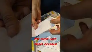 UNBOXING MY FIRST GIFT FROM GOOGLE #viral #shorts #google #googlemaps #youtubeshorts #trending