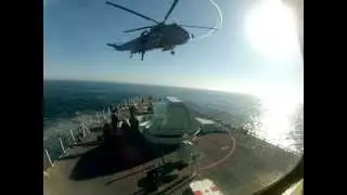 CH124 Focsle Transfer on HMCS Ottawa