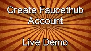 how to create faucethub account| live Demo