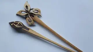 How to Make Hair Stick from Coconut shell/coconutshell craft ideas/Handicraft