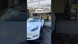 Tesla recommends only hand washing ⚠️