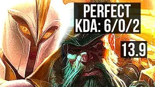 KAYLE vs GANGPLANK (TOP) | 6/0/2, 6 solo kills, 400+ games, Dominating | KR Master | 13.9