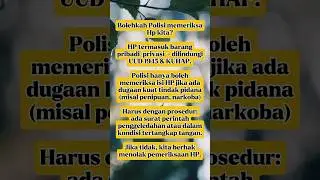Bolehkah Hp kita diperiksa? #legalstanding #legalopinion #legalconsultant #legaladvice #edukasihukum