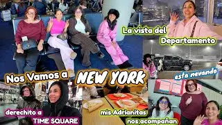 Nos Vamos a NEW YORK con mis Adrianitas😍 La Hermosa Vista del DEPARTAMENTO🏙️🤩 Vuelos Atrasados🥴