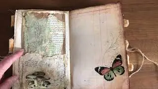 Botanical Journal flip through (SOLD) #botanical #junkjournal #fabriccover