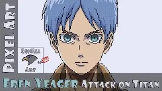 [Pixel Art] Eren Yeager - Attack on Titan