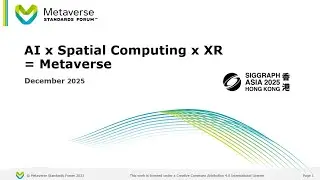 AI x Spatial Computing x XR = Metaverse