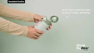 Insulated bottle | press-button lid and room for 340 ml | Done by Deer