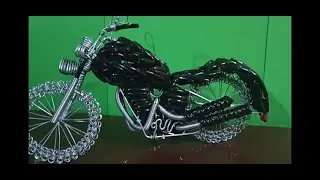 ARTE  EN ALAMBRE_COMO HACER UNA MOTO DE ALAMBRE 1/3