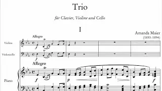 Amanda Maier - Piano Trio (1874)