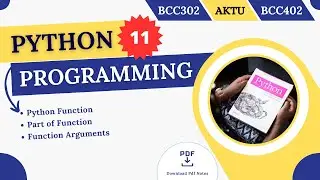 Python Function | Part of Function | Function Arguments | Default and Keyword Arguments | AKTU