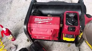Milwaukee air compressor every electrical component. Regulator ￼switch., PSI adjustment all failed ￼