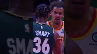 Trae & Marcus Smart got HEATED 😳 #shorts