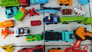 Kumpulan Mainan Kendaraan  Warna-Warni – Mobil, Truk, Pesawat & Helikopter