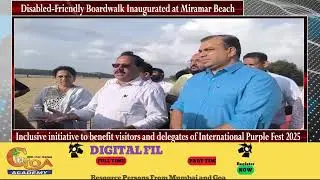 Disabled-Friendly Boardwalk Inaugurated at Miramar Beach