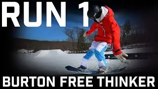 Run 1: Burton Free Thinker Snowboard