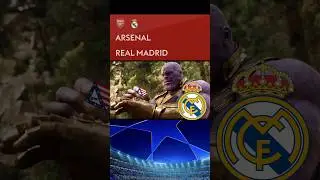 UCL 24/25 Arsenal FC vs Real Madrid prediction Meme