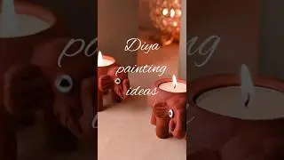 Diya painting ideas | Painting a Diya 🪔| #art #painting #diya #aesthetic #ytshorts