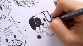 Doodle with me: Christmas Doodles Pt. 2 | Cute Christmas Characters