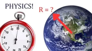 How to calculate the radius of the earth using a stopwatch