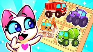 Construction Vehicles 🏗️ Super Police Car 🌟 Prescjool Videos On YouTube by Paws&Play
