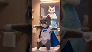 Toilet Ka Hero 😹 |Shararat | Funny Cat Short Urdu Cartoon #3danimationshort #3dcartoonstory #3dstory