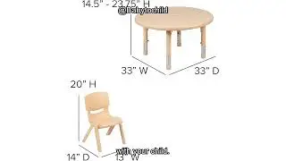 The Flash Furniture Emmy Activity Table Set Review: Safe, Adjustable, and Child-Friendly.