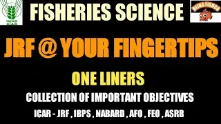 JRF @ YOUR FINGERTIPS #ICAR #JRF #FISHERIES #SCIENCE #FEO #CARPS  #NABARD #IBPS ICAR JRF 2021 #icar